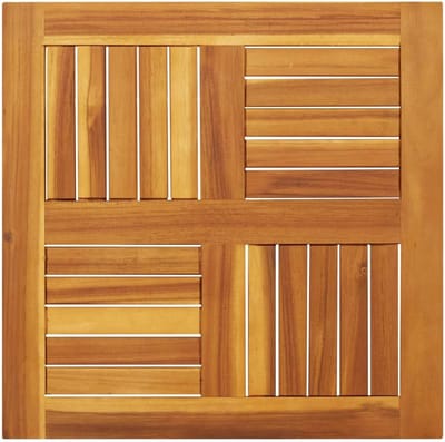 Houten Tafelblad - Vervangend Blad - Tafel Opknappen - Massief Acaciahout - 60x60x2 CM - Bruin