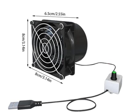Ventilator Dampafzuiger - Luchtverfrisser Afzuiging - Badkamer Keuken - Geur Absorptie - Compact Ontwerp