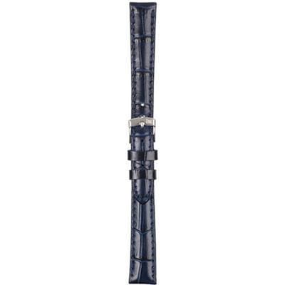 Morellato PMX062SAMBA PF Horlogebandje - Leer - Donkerblauw - 14 mm