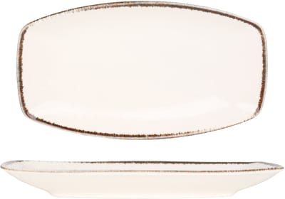 Kütahya Porselen Serveerschaal - Atlantis - Porselein - 33x19 cm - set van 2