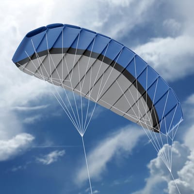 Tickle Bee Vlieger voor Kinderen en Volwassenen – Matrasvlieger 1,40 m – Blauw, Zwart en Wit