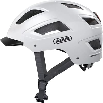 Fietshelm ABUS HYBAN 2.0 polar white M - 52-58 cm - wit - Geschikt voor gebruik op elektrische fietsen - stadsfietsen - 400 g