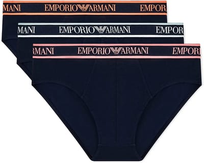 Emporio Armani Em000258_af20669 Slips 3 Eenheden Blauw XL Man