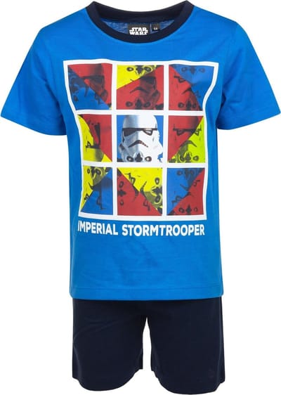 Star Wars - Shortama - Licht blauw - maat 104