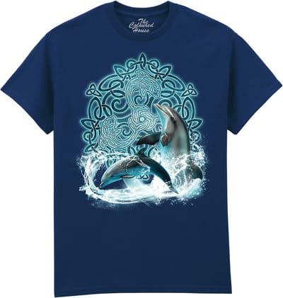Dolfijn Celtic Dolphin The Coloured House T-shirt M