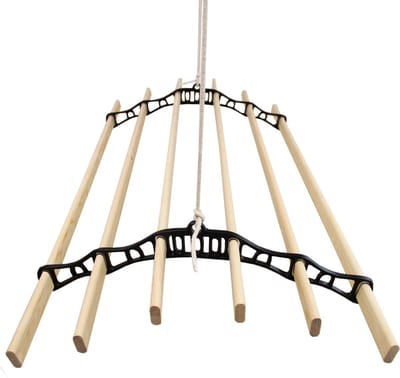 Droogrek Ophangbaar - Zwart - 1.5 meter - plafond wasrek