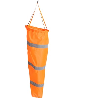 Nachtzichtbare Luchthaven Luchtvaart Waterdichte Windzak Reflecterende Strepen Windmeting Zak S 100cm orange