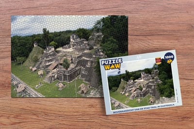 Puzzel Bovenaanzicht van de stad Tikal in Guatemala. - Legpuzzel - Puzzel 1000 stukjes volwassenen