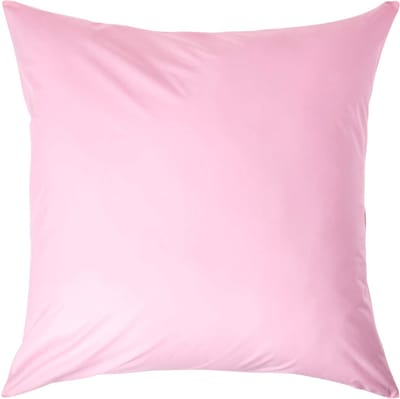 Homescapes Kussensloop 80x80 cm – Roze – 100% Egyptisch Perkal Katoen – 200 TC