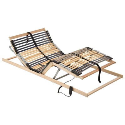 vidaXL - Lattenbodem - met - 42 - latten - 7 - zones - elektrisch - 80x200 - cm