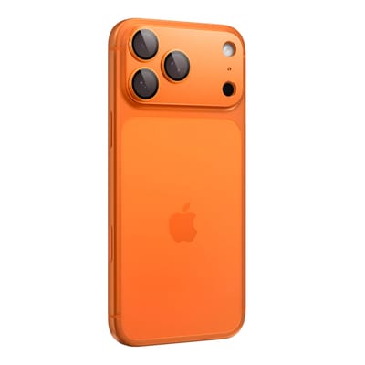 Spigen Camera Lens Protector Geschikt voor Apple iPhone 17 Pro Max - Glas.tR EZ Fit Optik Pro XL - 9H Tempered Glass - Gemakkelijke Installatie - Oranje 1-Pack