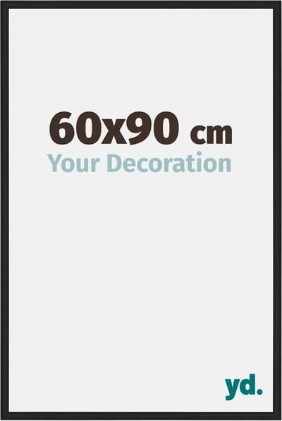 Your Decoration - Fotolijst 60x90 cm - Aluminium - Zwart Mat - New York