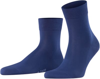 FALKE Tiago fijn lichte glans fil d'Ecosse katoen sokken heren blauw - maat 39-40