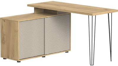 Vicco Notivo Hoekbureau – 135 x 55 cm met archiefkast Kasjmier