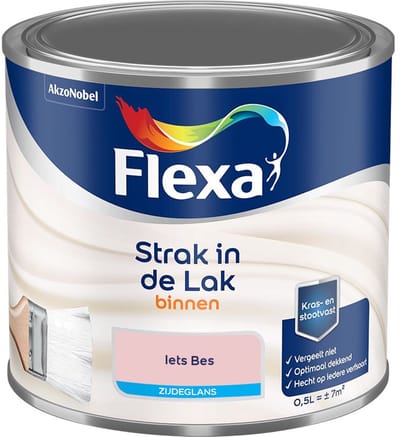Flexa - Strak In De Lak Binnenlak Zijdeglans - Iets Bes - Mengverf - 500 Ml