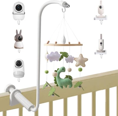 Multifunctionele Mobiele Houder voor Babybed - Verstelbare 80 cm Houder voor Babyfoon en Speelgoed