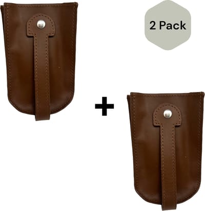 Safekeepers - Sleuteletui XL - Duo pack - Sleuteltasje XL - Sleutelzakje - Echt Leer - Sleutelmapje