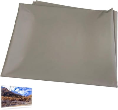 Projectiescherm Opvouwbaar - Filmscherm Draagbaar - Thuisbioscoop Creëren - Kreukvrij Polyester - 133 Inch - Grijs