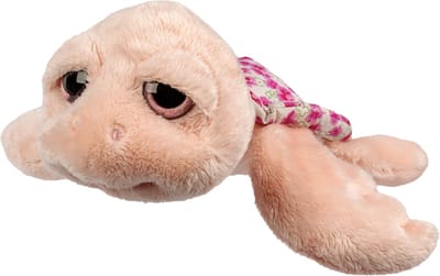 Suki Gifts pluche zeeschildpad Jules knuffeldier - cute eyes - roze - 24 cm - Hoge kwaliteit
