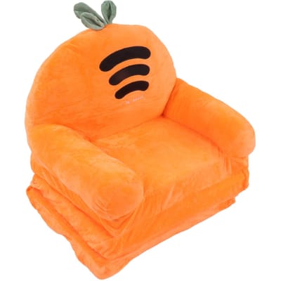 Canapé pliable pour enfants en forme de carotte, fauteuil à dossier 2 en 1, canapé pliable pour enfants, canapé mignon de dessin animé