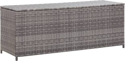 Medina Tuinbox 120x50x60 cm poly rattan grijs