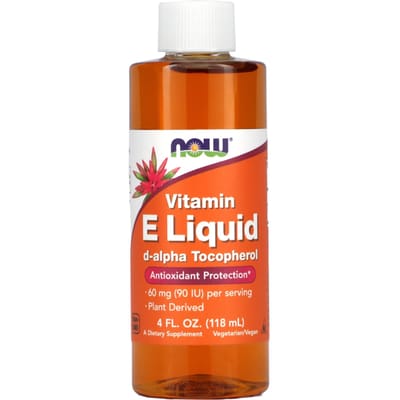 NOW Foods, Natural-E vloeibaar, 4 fl oz (120 ml)