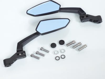 paar gekke achteruitkijkspiegels voor autoglas 010 zwart nieuw