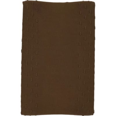 Meyco Baby Knots aankleedkussenhoes - chocolate - 50x70cm