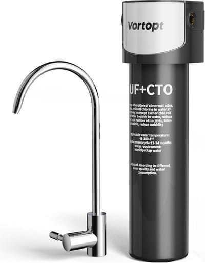 Waterfilter voor Bacterie Reductie, NSF/ANSI 42 Gecertificeerd, 0,01 μm Ultra-Filtratie met Speciale Kraan, Hoge Capaciteit 70.000 Liter