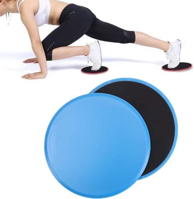 Core Sliders - Oefening Discs - Thuis Fitness - Gladde Beweging - 17.5cm Diameter - Blauw