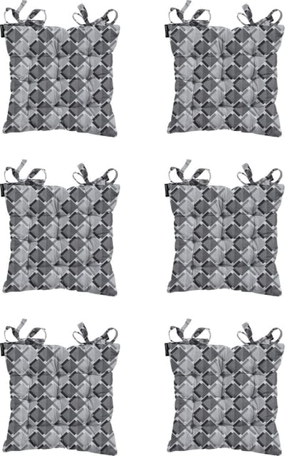 Madison - Zitkussen - Universeel - 6 stuks - 46 x 46 cm - Siem Grey - Tuin - Toscane