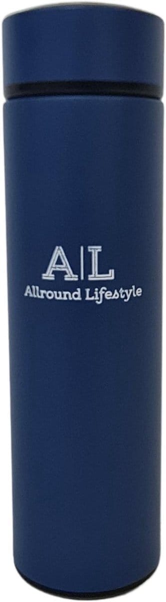 Zoem - Thermosfles - 500ml - Drinkfles - Waterfles - Thermosbeker - Isoleerfles - Dubbelwandig - RVS - Blauw