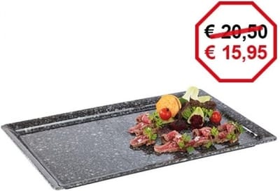 Melamine gn plateau pure granit - 2/4gn