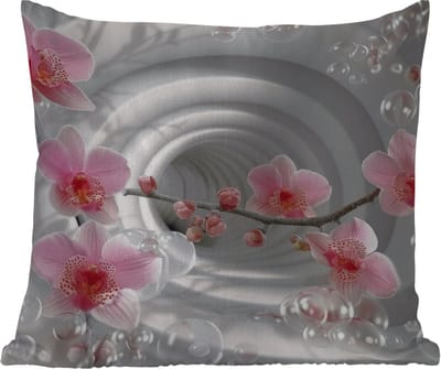 Tuinkussen - Bloemen - Tunnel - Abstact - 3D effect - 40x40 cm - Weerbestendig