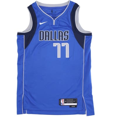 Basketbaltanktop voor heren Nba Icon Edition 22 Dri-fit Swingman Jersey nr. 77 Luka Doncic Dalmav Game Royal