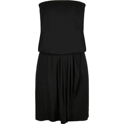 Urban Classics - Viscose Short Bandeau Korte jurk - S - Zwart