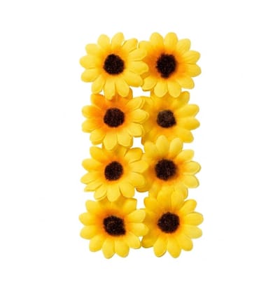 Wit gele bloemen haarspelden meisjes madeliefjes haarclips set 4 stuks decoratieve bloemen haar accessoires lente en zomer haarstyling dagelijks gebruik