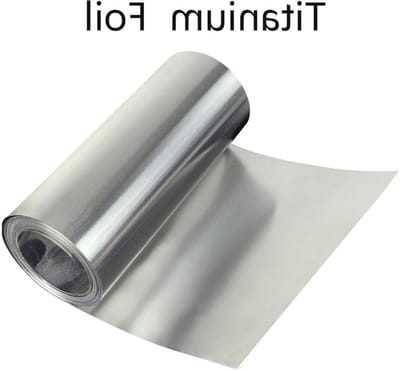 Titanium Strip Folie - Metalen Plaat - DIY Materiaal Gebruik - Corrosiebestendig - 0.3mm x 200mm - Titanium