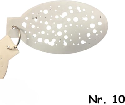 Schminksjabloon - rond - spatters (nr. 10) - 12cm
