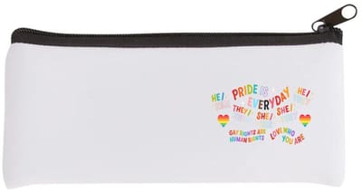 Akyol - lgbtq cadeau - Etui - Lgbt - queer - pride month - lgbtq vlag - gay pride - met tekst - opdruk - leuke pride spullen - verjaardag - cadeau - gift - 20 bij 9 cm