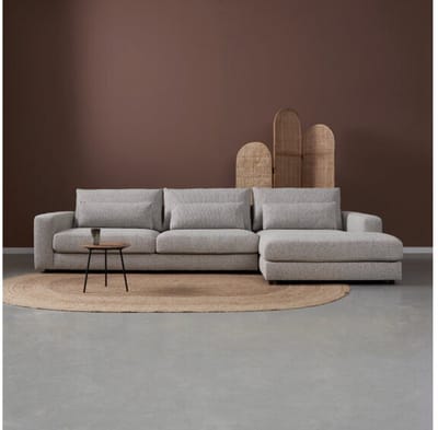 PEPP interiors Hoekbank COMO met rechte chaise longue rechts - Puente 09