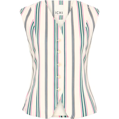 Dames kostuum gilet met print Ichi Kate