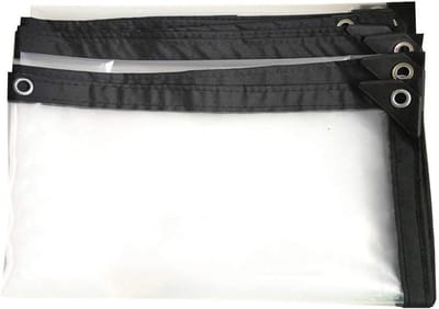 Waterdicht Dekzeil - Zeildoek Tarp - Bescherming Buiten - Zwaar Duty Waterdicht - 2x5M - Transparant