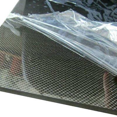 Koolstofvezel Plaat - Composiet Materiaal - Hobby Projecten - Lichtgewicht Sterk - 5x200x600mm - Zwart