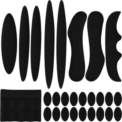 Vervangende Schuimpads - Helm Voering - Helm Comfort - Universele Pasvorm - 15x15x1 cm - Grijs