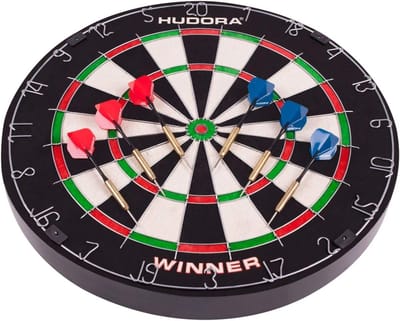 Professioneel Dartbord met 6 Steeldartpijlen voor Thuis en Vereniging