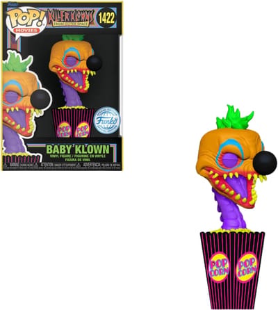 Funko Pop! Movies: Killer Klowns from Outer Space - Baby Klown #1422 Black Light Exclusive