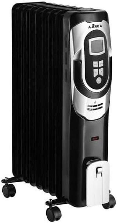 Olie Radiator - Verwarming - Ruimte Verwarmen - 3 Vermogensstanden - 62 x 41.5 x 24 cm - Zwart/Zilver