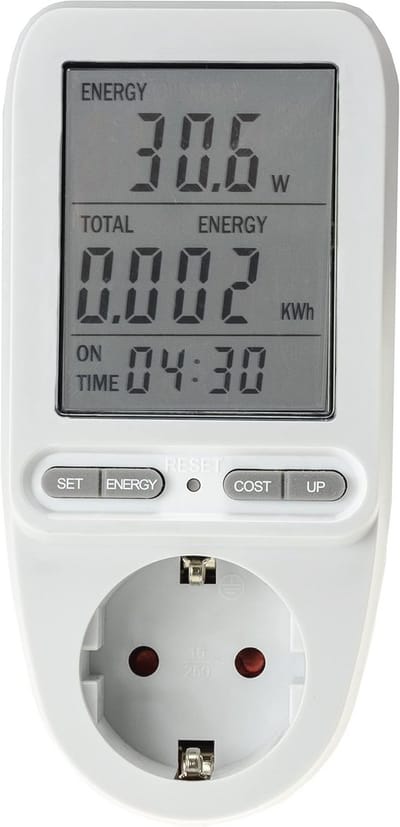 Energiekostenmeter tot 3680W - Meter voor Stroomverbruik en Energiebesparing