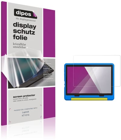 dipos – 2x Beschermfolie geschikt voor Laptok KT1016 | Krasbestendige & heldere Screenprotector Ultra-Thin